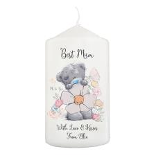 Personalised Me to You Floral Pillar Candle Image Preview